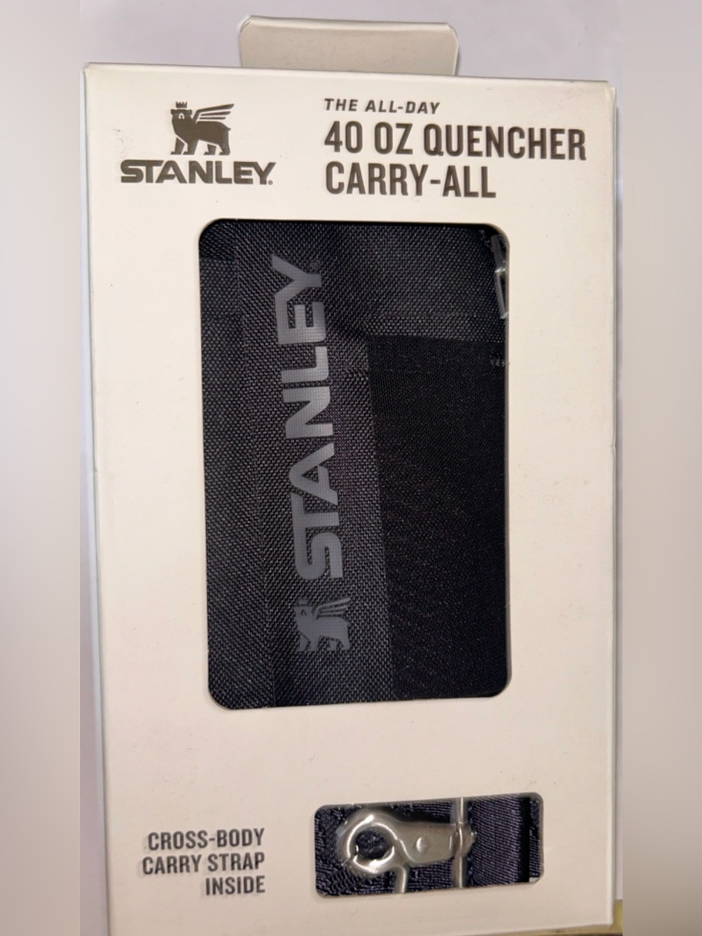 Stanley 40 oz Quencher Black All Day This Carry All New in box/NWT
